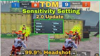 New Best TDM Headshot Sensitivity Setting 3 Finger Control Code Bgmi/Pubg Mobile#shorts