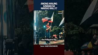 ANONG MALING GINAWA SA MAISUG RALLY?