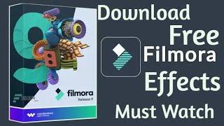 How to Install All Effects Pack In Filmora for Free 2020-21