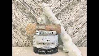 How to apply clear furniture wax to seal your chalk type painted pieces!