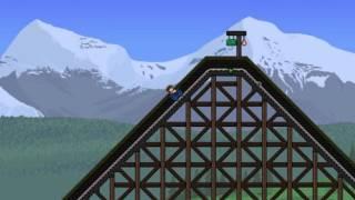 Terraria Realistic Wooden Rollercoaster