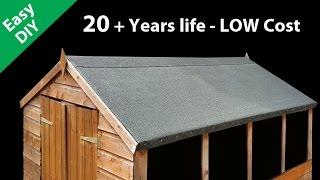 How to Felt a Shed Roof - Fit long life Roofing Felt