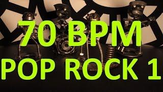 70 BPM - Pop Rock - 4/4 Drum Track - Metronome - Drum Beat