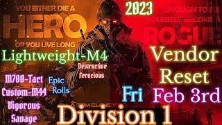 The Division 1 In 2023 - Weekly Vendor Reset, Fri Feb 3rd, Lightweight M4