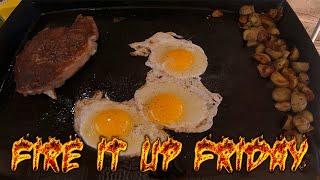 BREAKFAST WITH MILK |OFF GRID COOKING |CABIN IN THE WOODS |FIRE IT UP FRIDAY