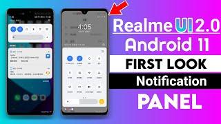 Realme UI 2.0 and Android 11 First Look Notification Panel | Realme UI 2.0 First Look | Android 11