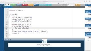 Finding Largest, Even and Odd numbers in a single dimensional array in C Language