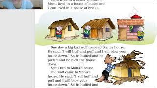 NCERT Class 1 English | Three Little Pigs | Marigold | Part 1