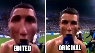 Cristiano Ronaldo Siuuu Original Clip VS Edited  | Siuuu Meme | |Funny Siuuu  |