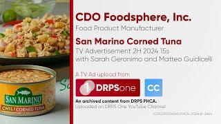 San Marino Corned Tuna TV Ad 2H 2024 15s with Sarah Geronimo & Matteo Guidicelli (Phils) [CC]