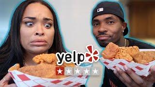 Eating At The WORST Reviewed RESTAURANT In My City | HEATHER AND TARELL