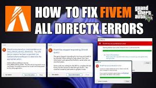 How to Fix FiveM has Stopped Responding (DirectX query), DXGI ERROR DEVICE REMOVED, FiveM d3d11.dll