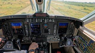 King Air B350 - landing on a "hot&high"  airport in Africa!