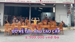 Cách chọn bộ bàn ăn gỗ 8 ghế giá rẻ đẹp sang