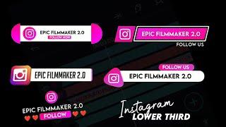 Insta Trending Lower Third Video Editing kannada|Social Media Lower Third Animation in Alight Motion