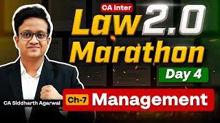 Inter Law Marathon Day 4 | Management (General Meeting) | CA Siddharth Agarwal