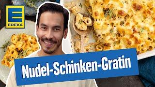 Nudel-Schinken-Gratin | Nudel-Schinken-Auflauf Rezept