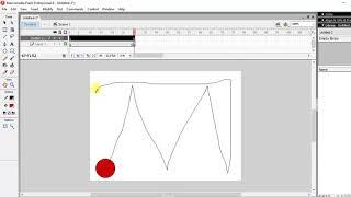 Flash Animation using Guided Layer bouncing ball