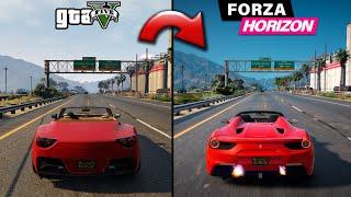 Nb Visual - Обзор в [4K] / Графика для GTA 5 из игры Forza Horizon 5 / Лучший мод на растительность