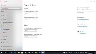 Windows 10 - Turn off sleep and screen mode | Unlimited Solutions