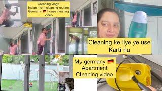 Indian mom Germanyhouse Deep Cleaning routine| | Window cleaning vlog | daily Vlogs| NRI family