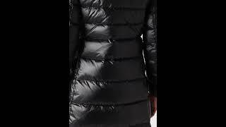 BLAUER ANITA Padded Down Coat Hooded Shiny Glossy Nero Black | Zalando