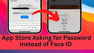 App store asking for password instead of Face ID | iOS 16