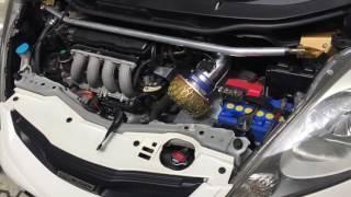 HONDA FIT GE8 install HKS power filter ホンダ フィット GE8 L15A HKS スポンジタイプ エアクリーナー