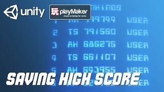 Save Load High Score | Unity & Playmaker Tutorial