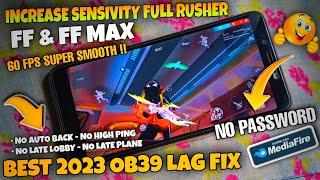 LAG FIX PLAY FREE FIRE OB 39 | FREE FIRE LAG FIX CONFIG | FREE FIRE MAX NEW UPDATE LAG FIX CONFIG