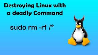 Destroying "Linux" with a deadly command | ft.sudo rm -rf /*