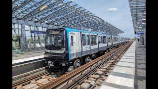 Métro Ligne 11 de Rosny Bois Perrier à Châtelet avec compteur ( cabride )