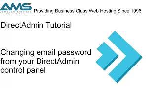 Change DirectAdmin email account password using the DirectAdmin Control Panel