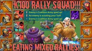 lords mobile: MYTHIC RALLY TRAP VS SQ1 BK0 RALLY SQUAD! 2.5M BLACKWING BAMBOOZLE!! BACK TO BACK  