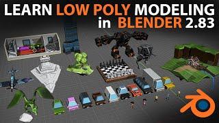 Learn Low Poly Modeling in Blender 2.9 / 2.8