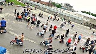 DUDE DATE 2016 - WORLD'S LARGEST PIT BIKE RIDE **BONUS FOOTAGE** - 50CC & GROM STUNT RIDING