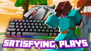 SATISFYING BEDWARS / MOONWALK PLAYS | KEYBOARD + MOUSE SOUNDS