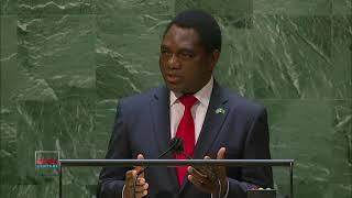 President Hakainde Hichilema of Zambia's Speech At 76th UN General Assembly in New York