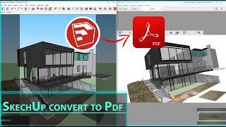 SketchUp convert to Pdf -  Simlab Composer 9