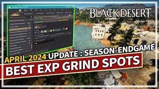 Best Grind Spots for Leveling EXP - April 2024 Update (Season - End Game) | Black Desert