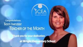 The SCEA - Teacher of the Month - May 2016