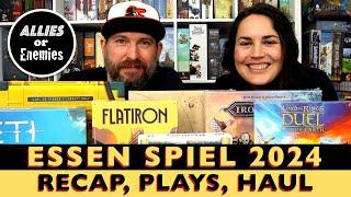 Essen Spiel 2024 - Recap, Plays, Haul