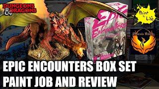How to Paint the Epic Encounters: Red Dragon Lair & review for DnD