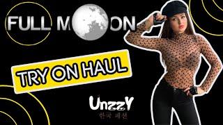 Czech Model try on | WINTER FASHION to splurge on with UNZZY | full moon vibes 