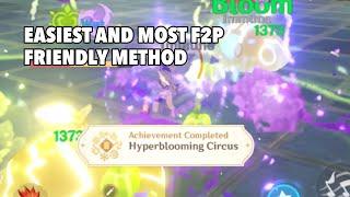 Quickest & Easiest Method for Hyperblooming Circus achievement | Genshin Impact