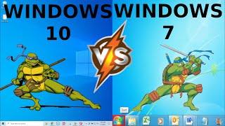 Windows 10 vs Windows 7: RAM +CPU Usage