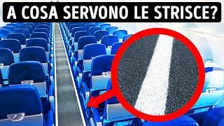 Cosa sono quelle strisce e 60 fatti poco noti sugli aerei