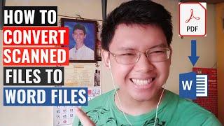 How to Convert Scanned PDF to Word Document File [Taglish]