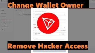 How to remove sweeper bot / multisig and secure your Tron wallet | Change wallet ownership