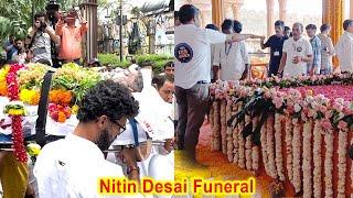 Director Nitin Desai Last Rites at ND Studio, Karjat